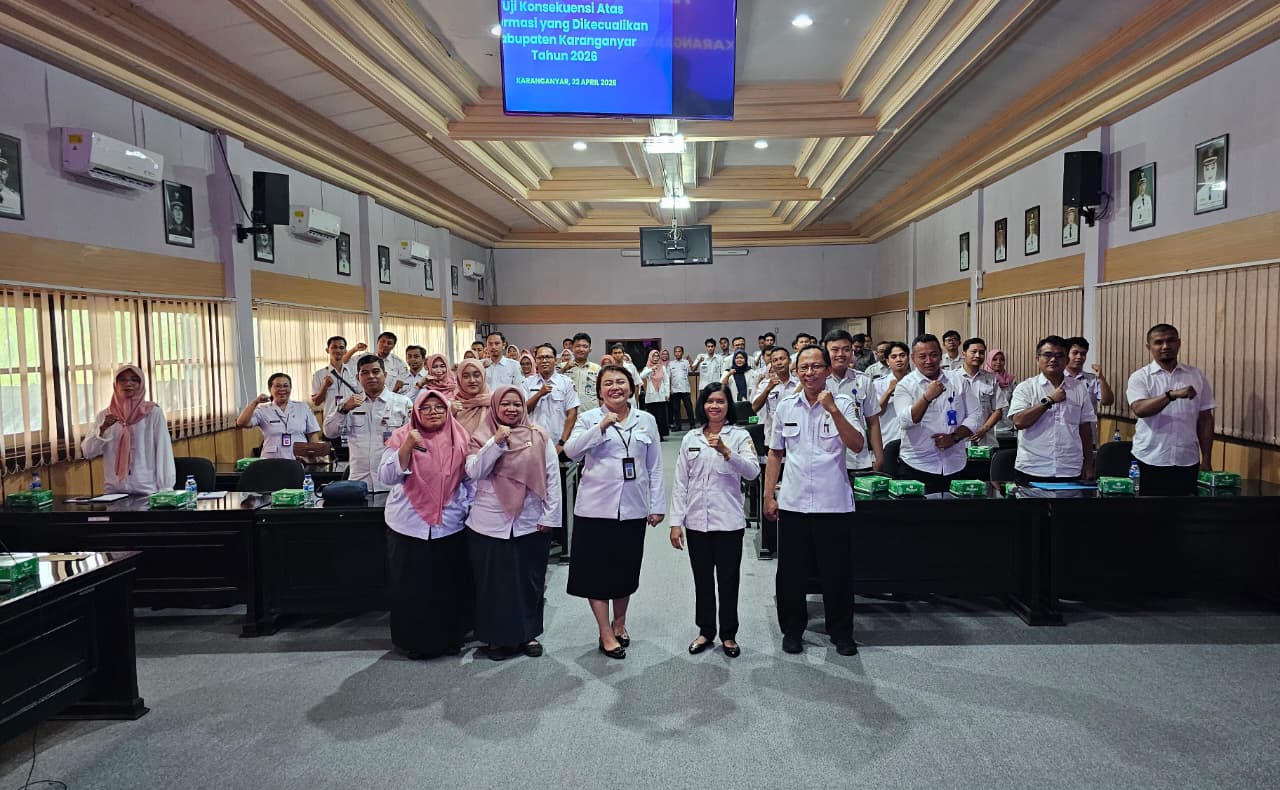 Diskominfo Karanganyar Gelar Forum PPID Uji Konsekuensi untuk Penetapan DIK
